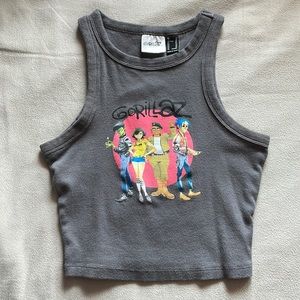 Forever 21 Gorillaz Graphic Crop Tank Top